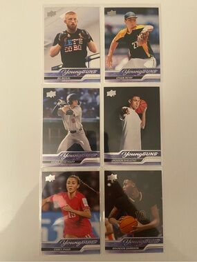 2024 Upper Deck Goodwin Champions Young Guns Lot (6 Cards)
